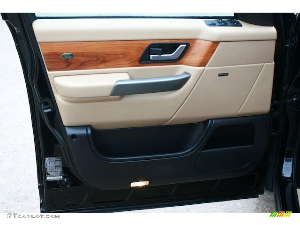 2008 Land Rover Range Rover Sport HSE Almond Door Panel Photo #39300857