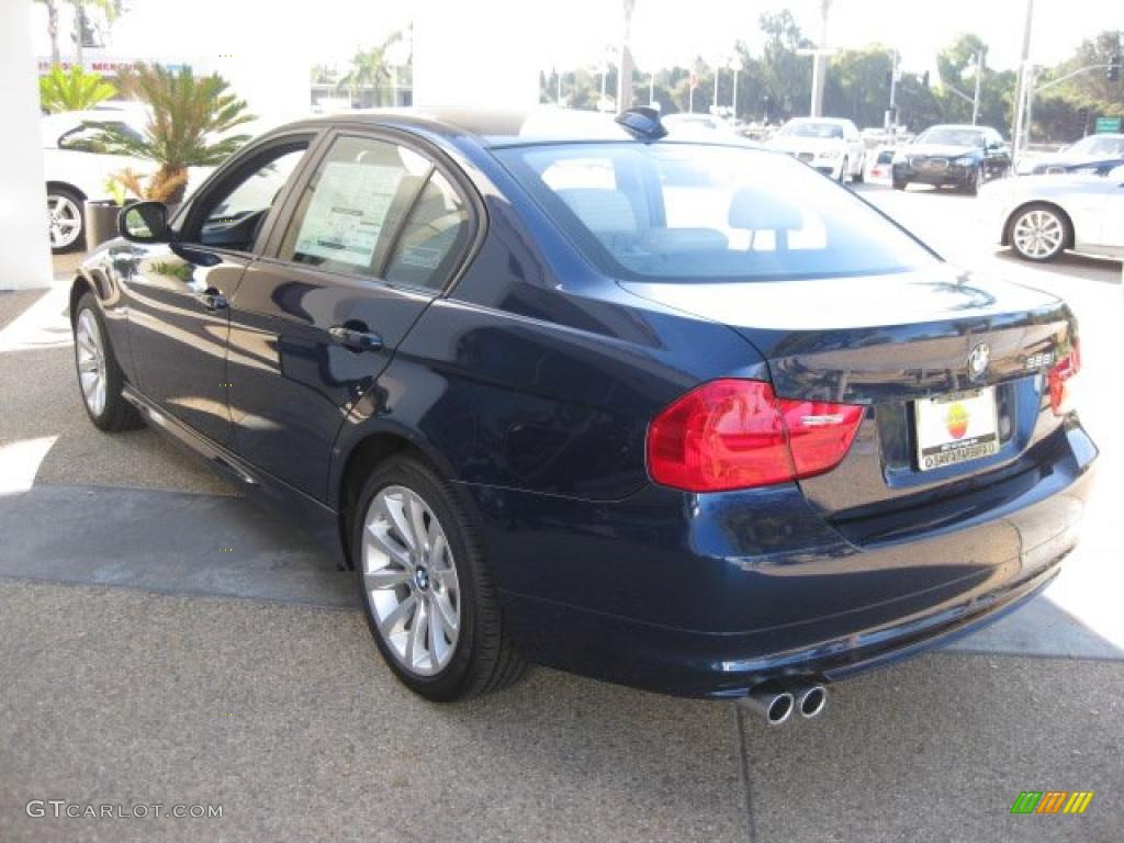 2011 3 Series 328i Sedan - Deep Sea Blue Metallic / Oyster/Black Dakota Leather photo #3