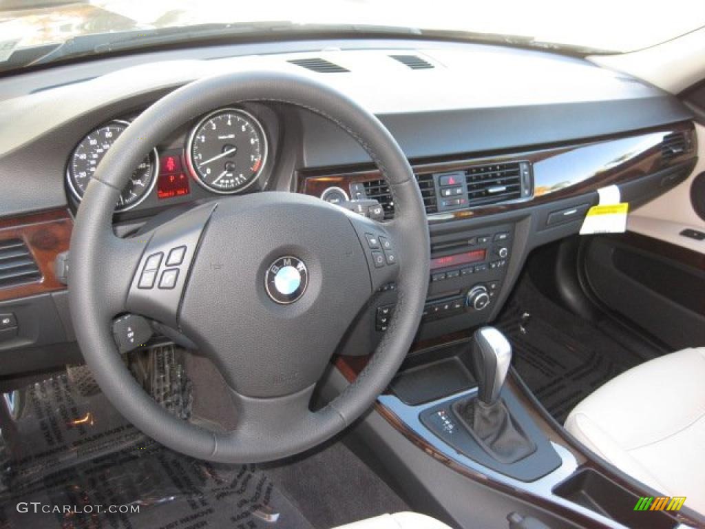 Oyster/Black Dakota Leather Interior 2011 BMW 3 Series 328i Sedan Photo #39301257