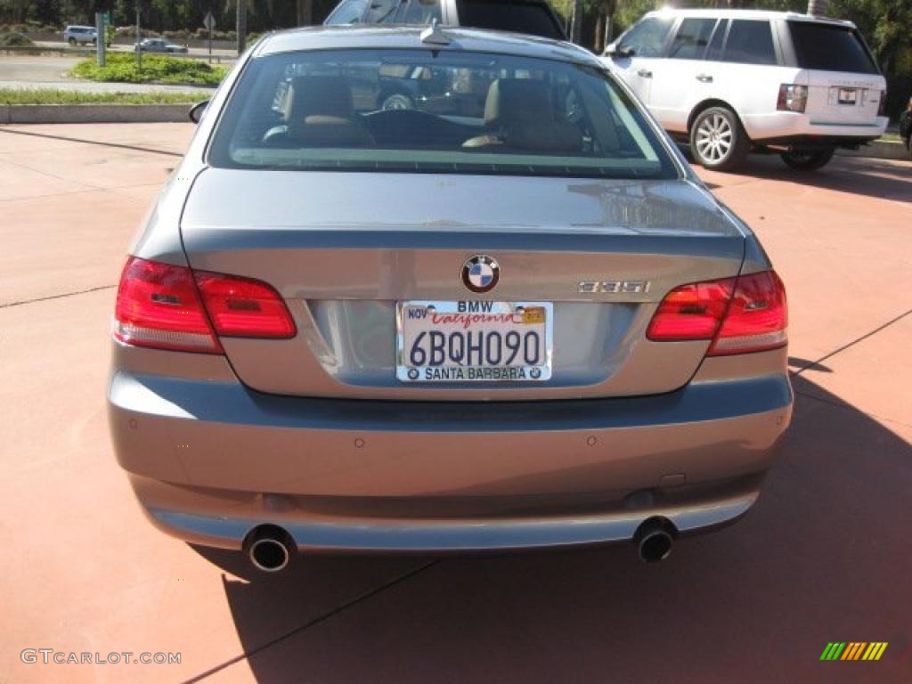 2008 3 Series 335i Coupe - Space Grey Metallic / Saddle Brown/Black photo #4