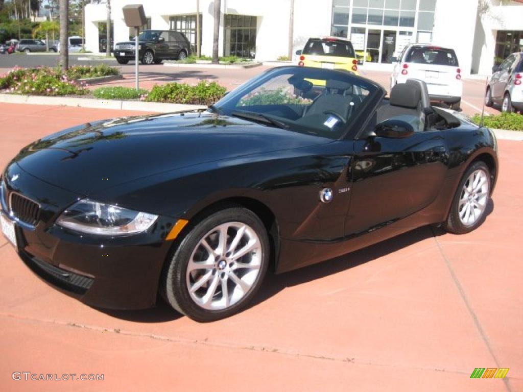 2008 Z4 3.0i Roadster - Jet Black / Black photo #1