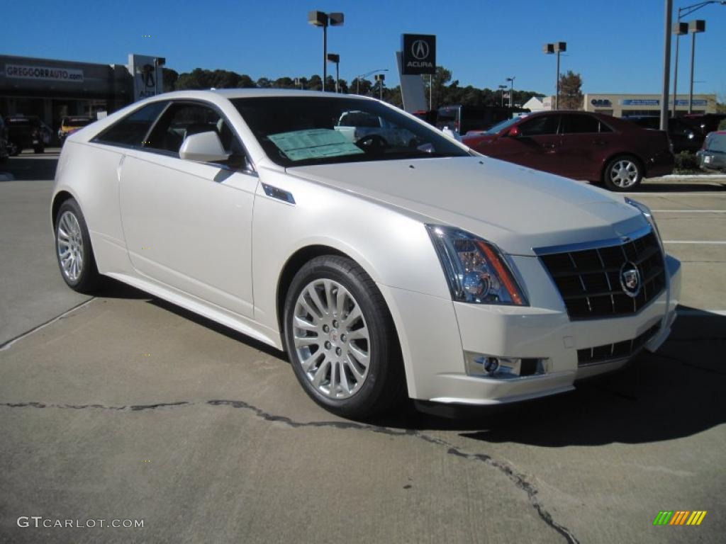 White Diamond Tricoat 2011 Cadillac CTS Coupe Exterior Photo #39304477