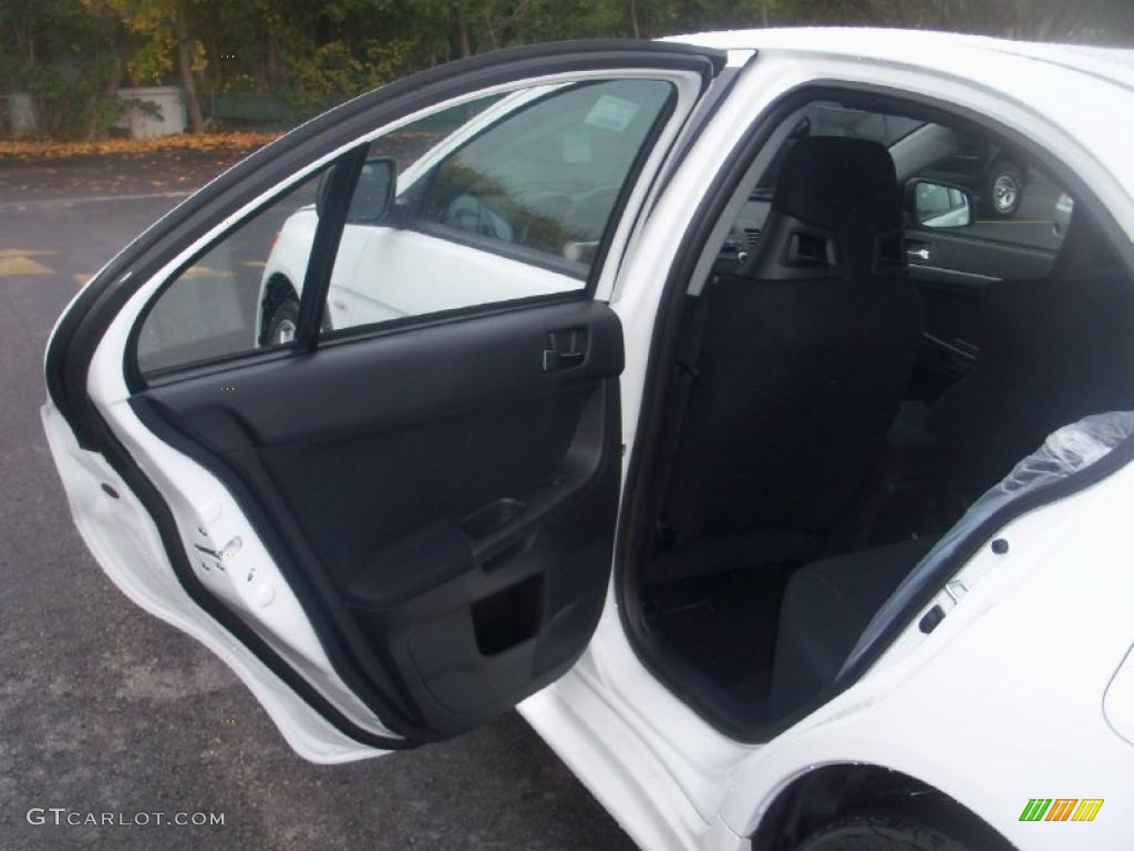 2011 Mitsubishi Lancer Evolution GSR Black Door Panel Photo #39304613