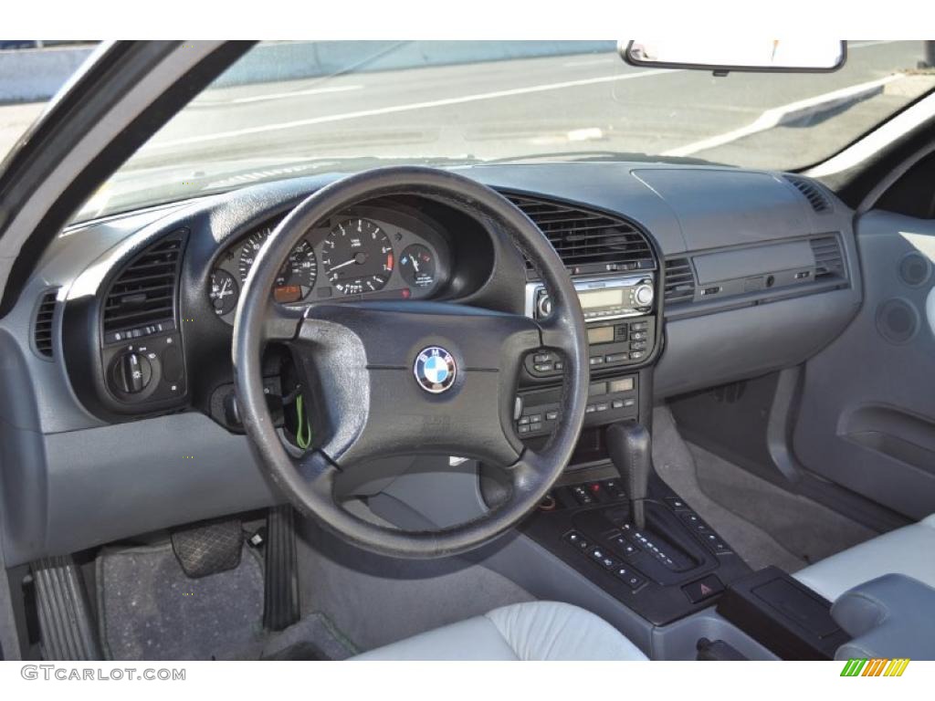 Grey Interior 1999 BMW 3 Series 323i Convertible Photo #39305153