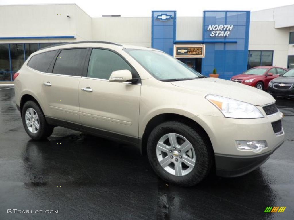 2011 Traverse LT AWD - Gold Mist Metallic / Ebony/Ebony photo #1