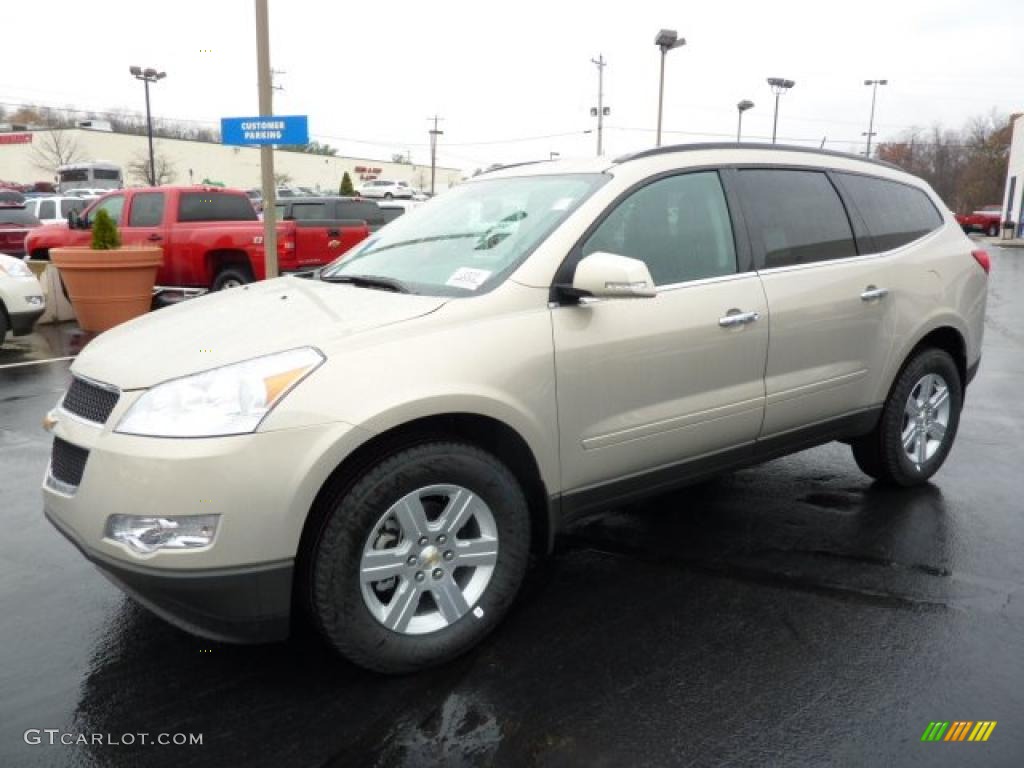 Gold Mist Metallic 2011 Chevrolet Traverse LT AWD Exterior Photo #39308441