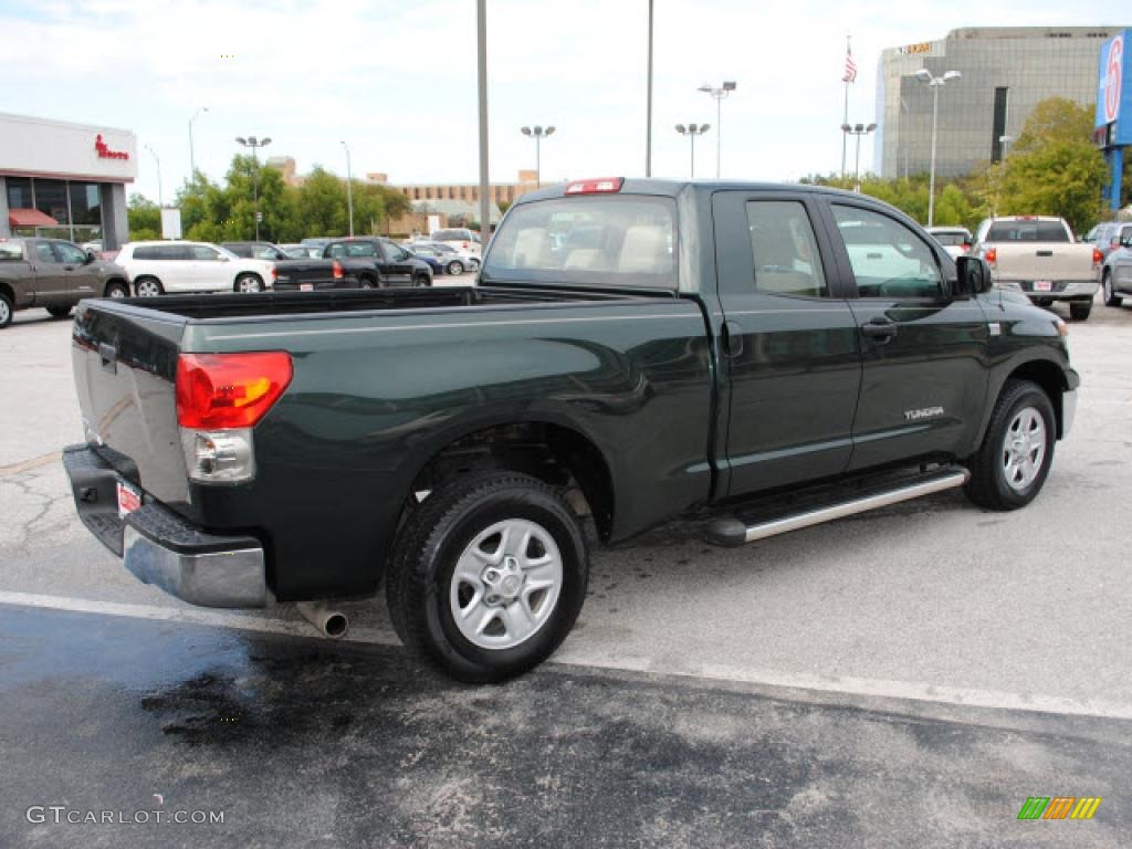 2008 Tundra Double Cab - Timberland Green Mica / Beige photo #4