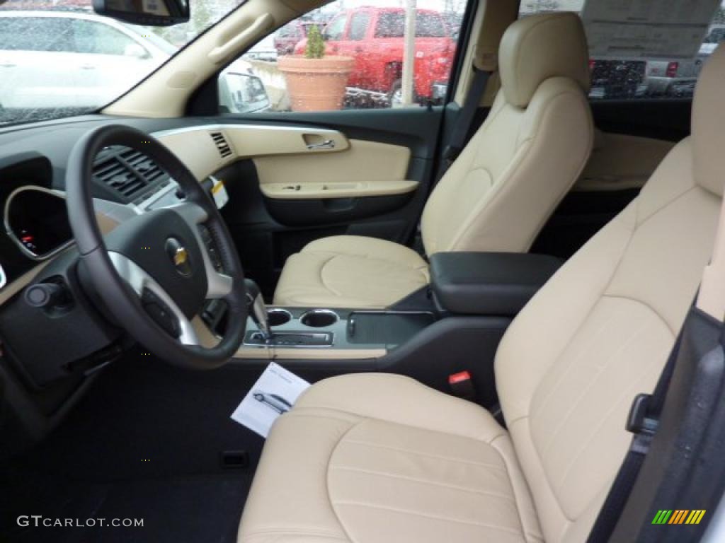 Cashmere/Ebony Interior 2011 Chevrolet Traverse LTZ AWD Photo #39309417