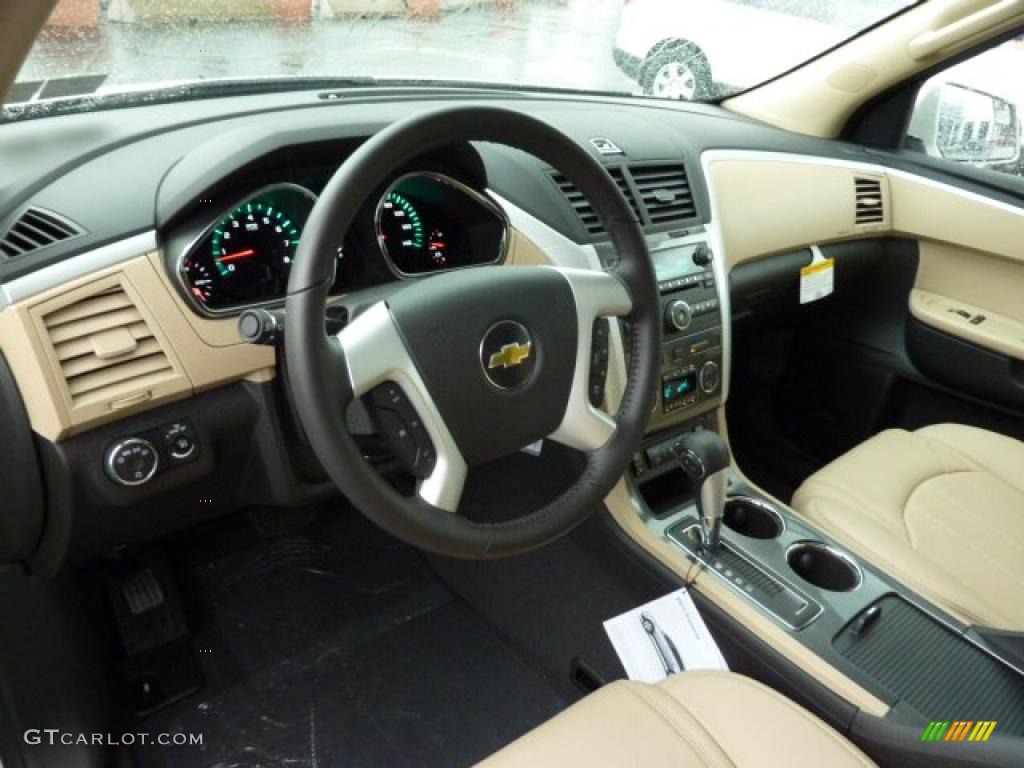 Cashmere/Ebony Interior 2011 Chevrolet Traverse LTZ AWD Photo #39309509