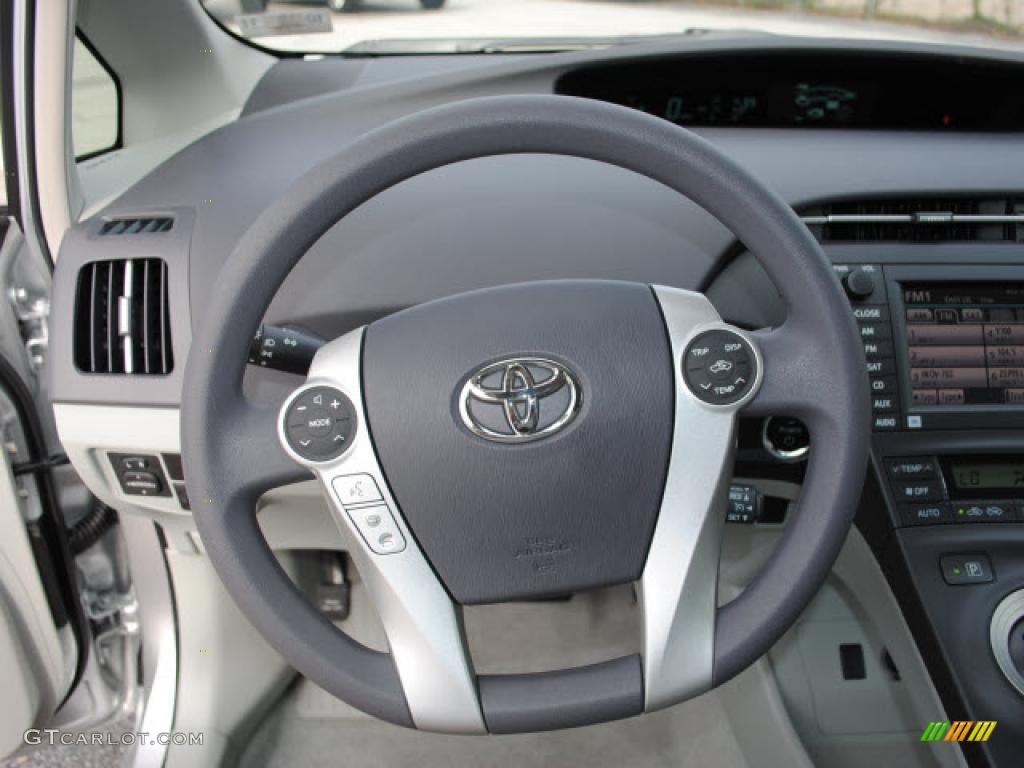 2010 Prius Hybrid II - Classic Silver Metallic / Misty Gray photo #13