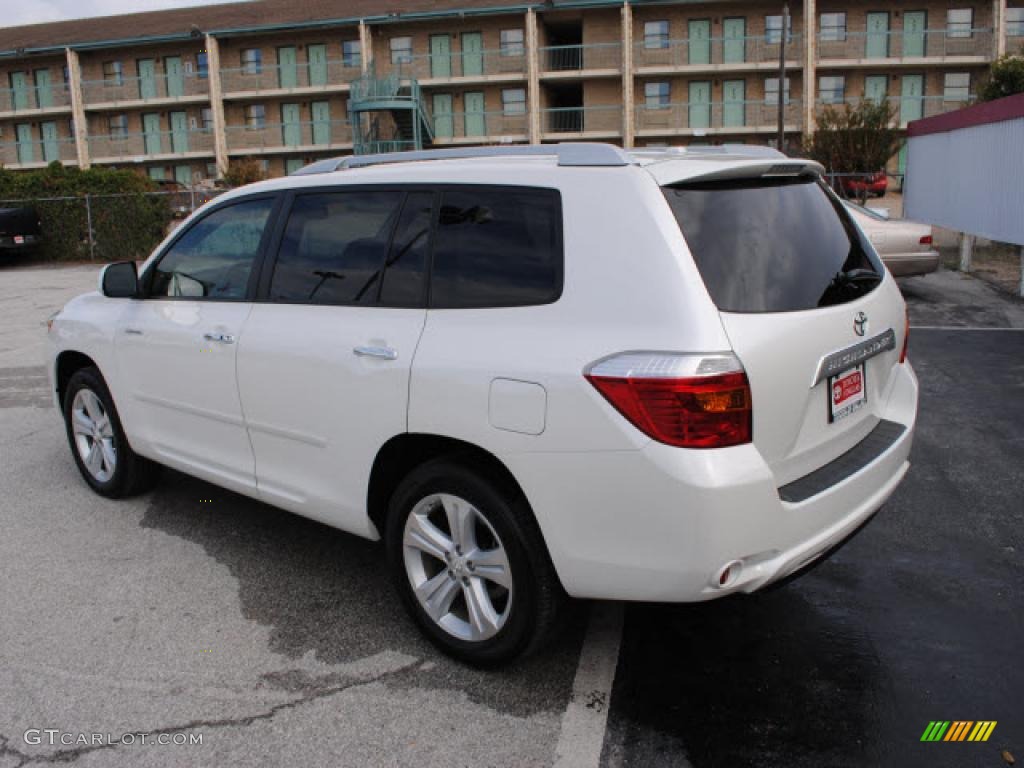 2010 Highlander Limited - Blizzard White Pearl / Sand Beige photo #3