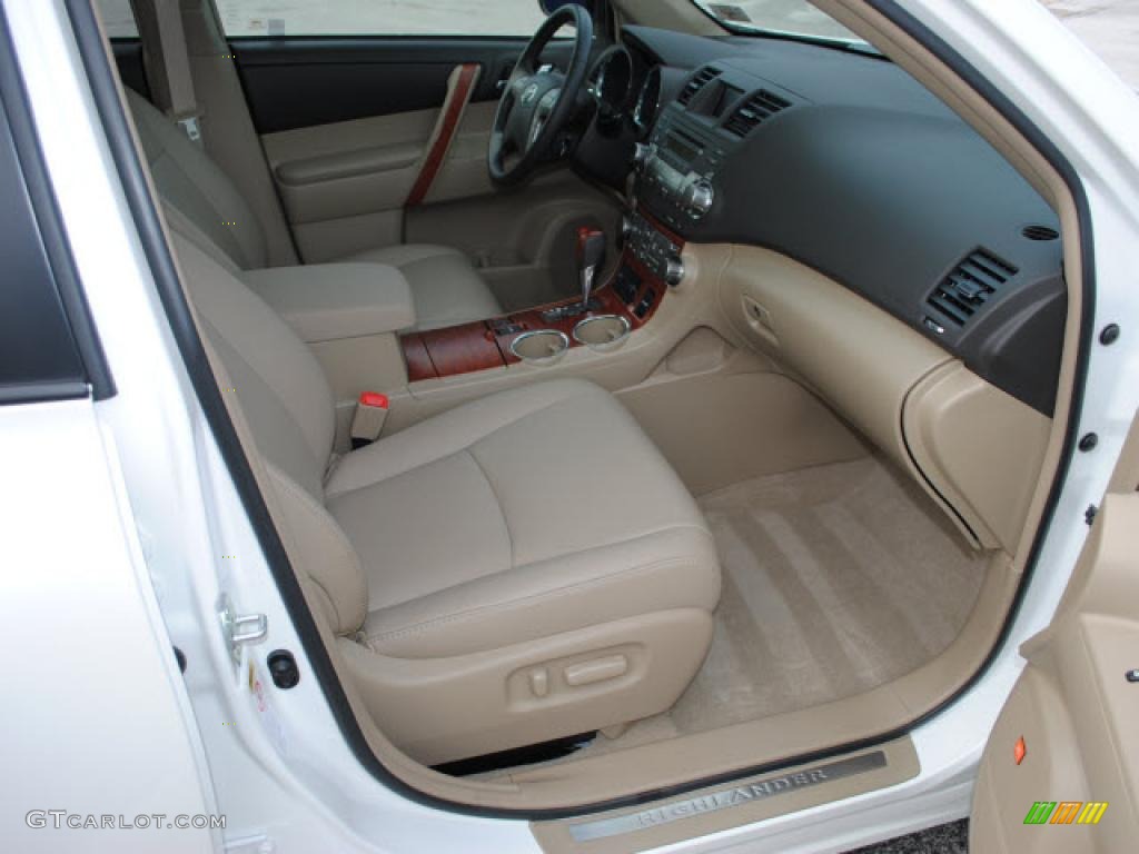 Sand Beige Interior 2010 Toyota Highlander Limited Photo #39310313
