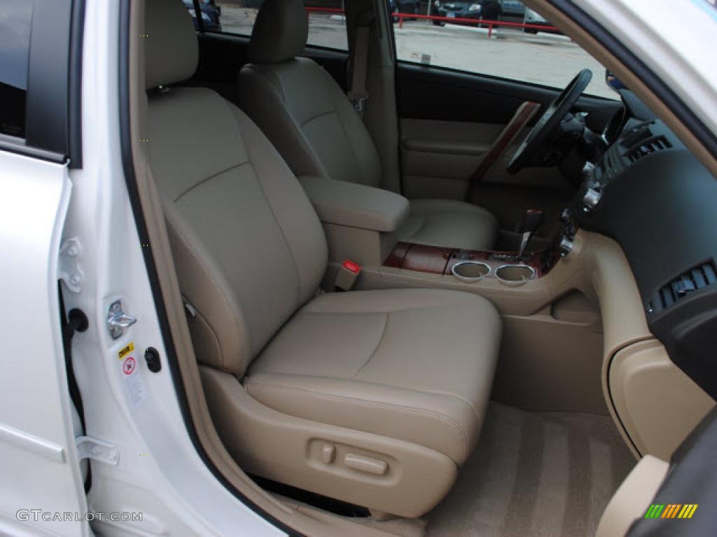 Sand Beige Interior 2010 Toyota Highlander Limited Photo #39310325