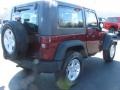 2007 Red Rock Crystal Pearl Jeep Wrangler X 4x4  photo #11