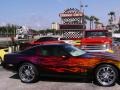 1988 Burgundy/Maroon/Multi-Color Flames Chevrolet Corvette Coupe  photo #44