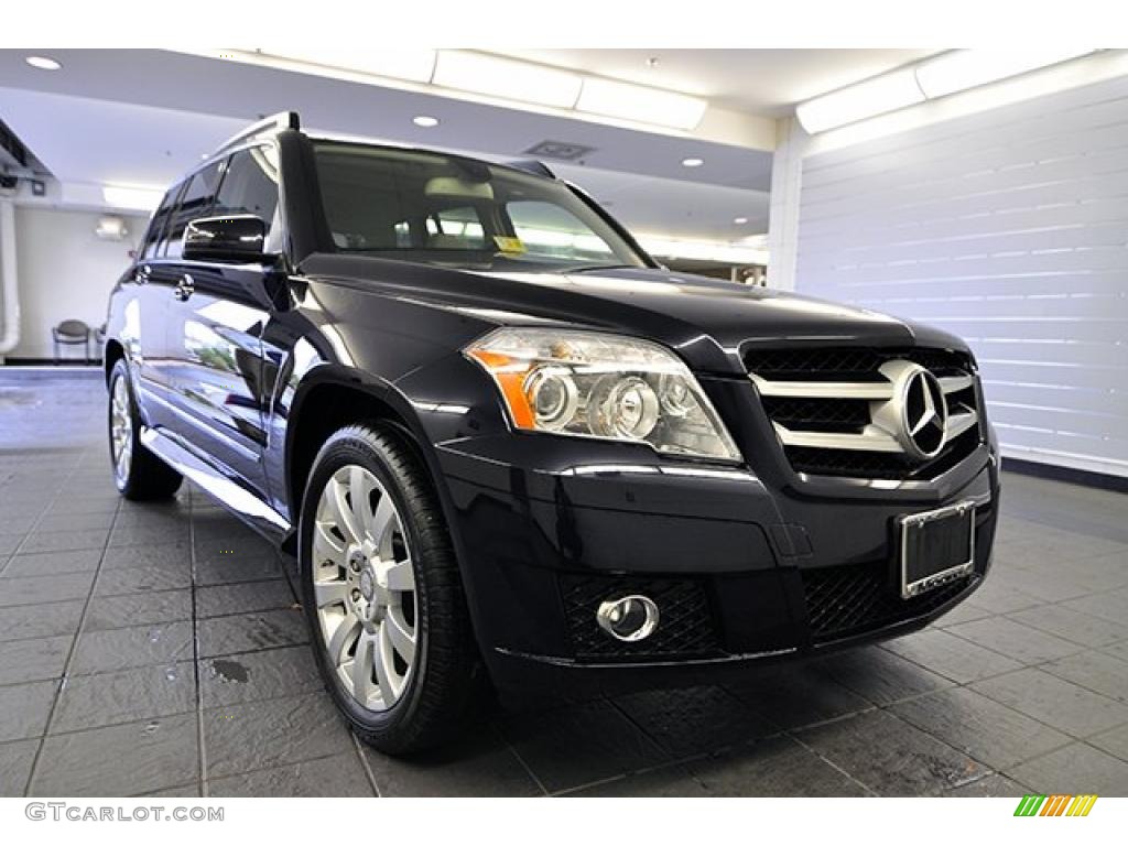 2010 GLK 350 4Matic - Capri Blue Metallic / Almond/Black photo #1