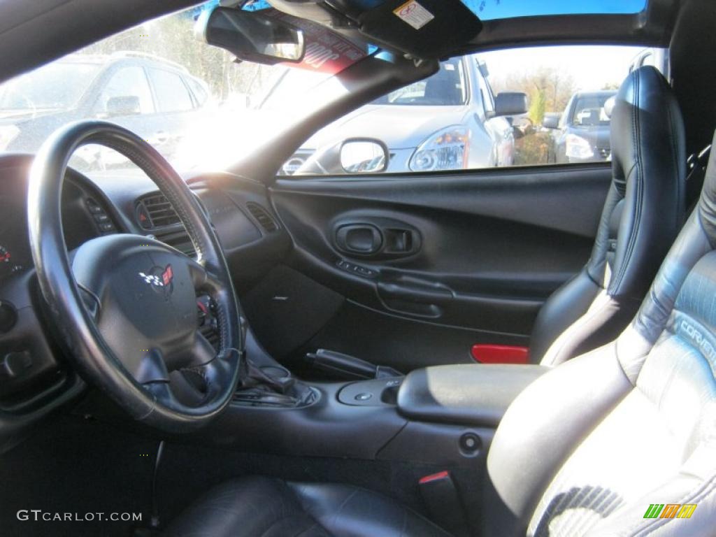Black Interior 2000 Chevrolet Corvette Coupe Photo #39311073