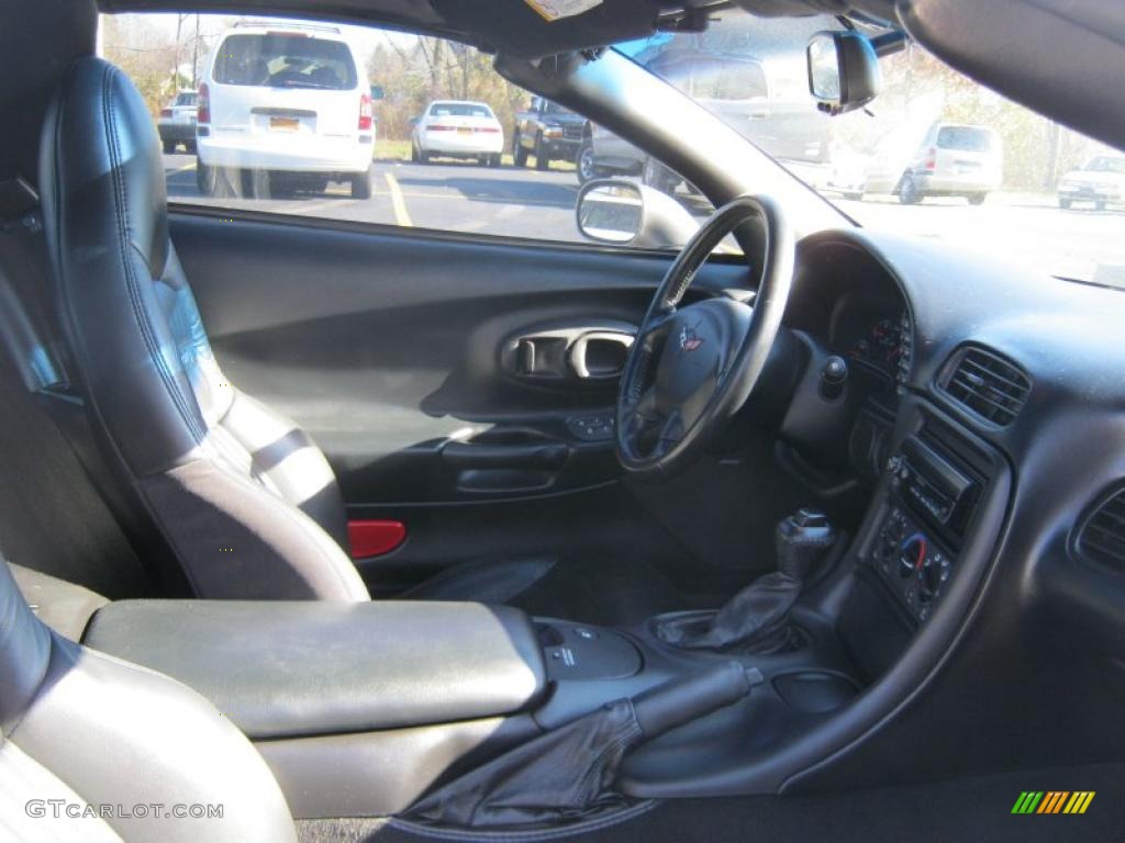 Black Interior 2000 Chevrolet Corvette Coupe Photo #39311317