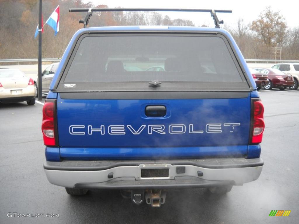 2004 Silverado 1500 LS Regular Cab 4x4 - Arrival Blue Metallic / Dark Charcoal photo #11