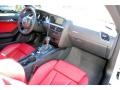 Magma Red Silk Nappa Leather Dashboard Photo for 2010 Audi S5 #39313777
