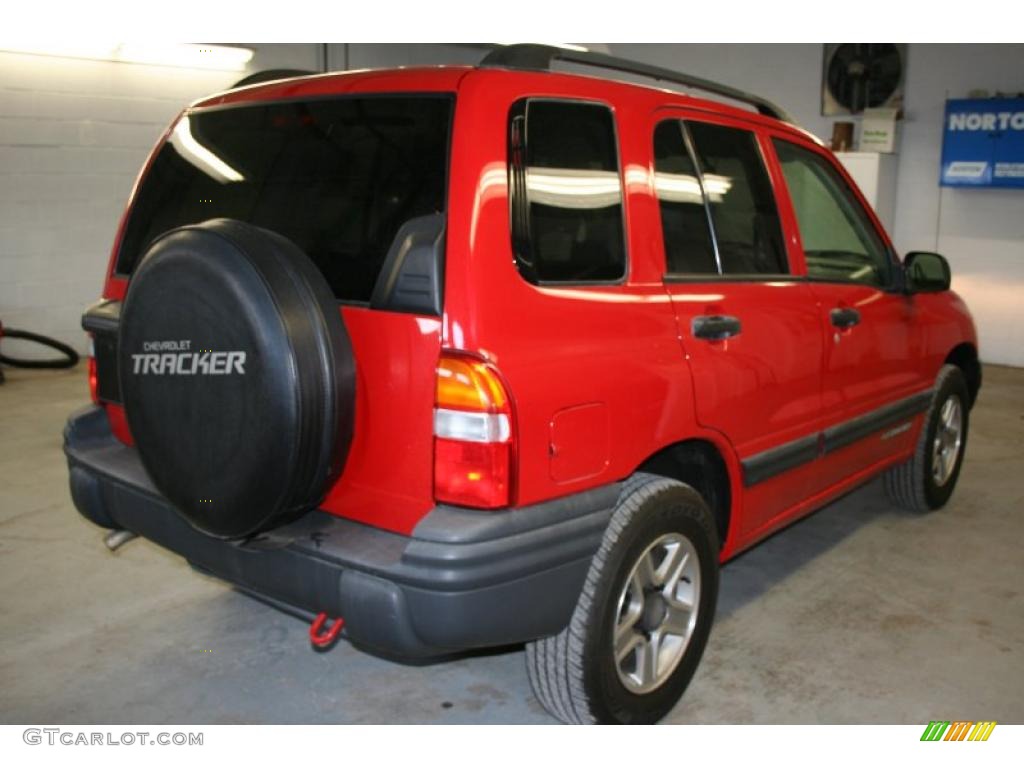 Wildfire Red 2004 Chevrolet Tracker 4WD Exterior Photo #39314029