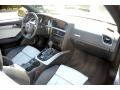 Pearl Silver Silk Nappa Leather Dashboard Photo for 2010 Audi S5 #39314109