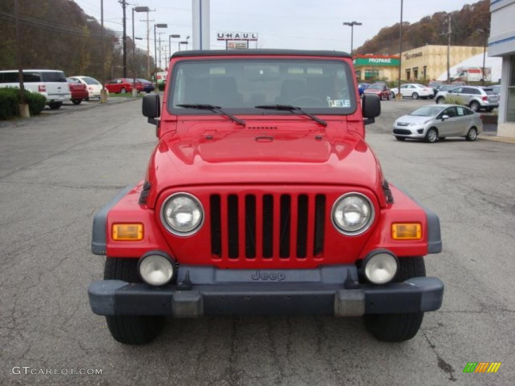 2006 Wrangler Sport 4x4 - Flame Red / Dark Slate Gray photo #6