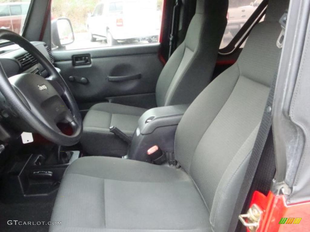 2006 Wrangler Sport 4x4 - Flame Red / Dark Slate Gray photo #8