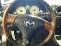 Saddle Brown 2002 Mazda MX-5 Miata LS Roadster Steering Wheel