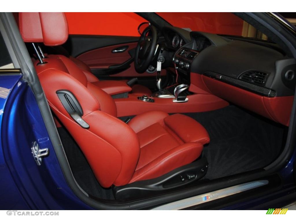 Indianapolis Red Interior 2010 BMW M6 Coupe Photo #39317097