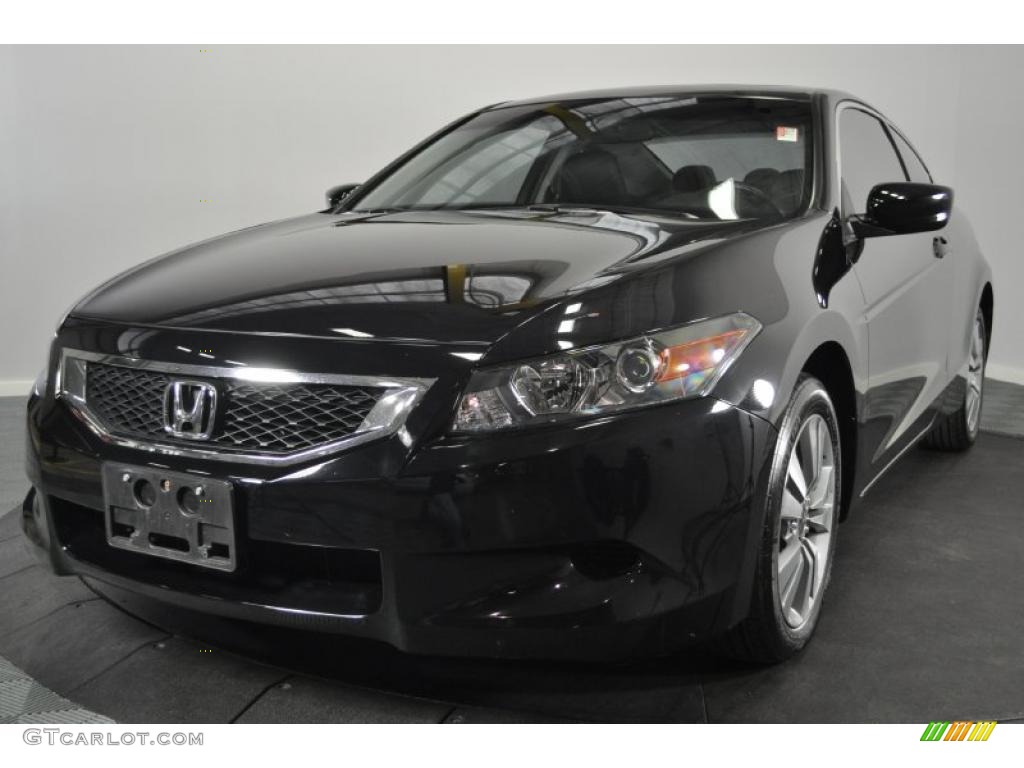 2008 Accord EX-L Coupe - Nighthawk Black Pearl / Black photo #1