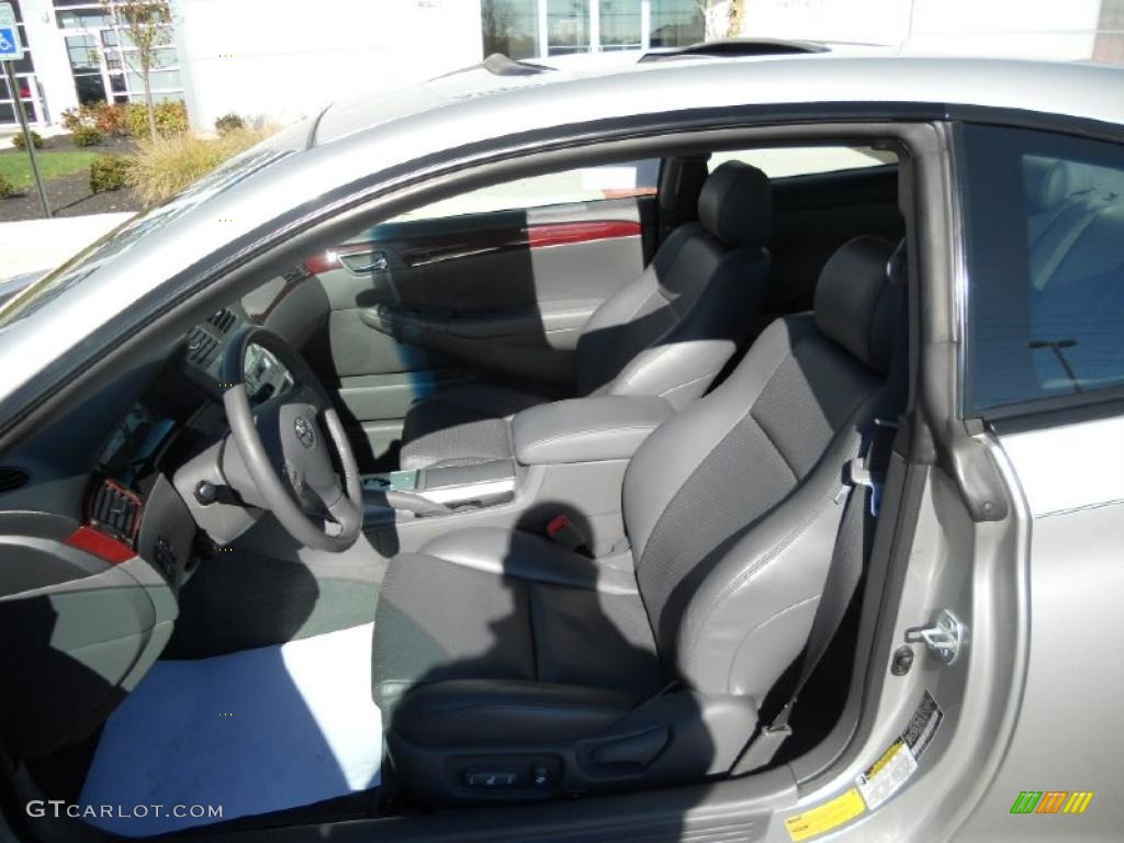 Dark Stone Gray Interior 2004 Toyota Solara SLE V6 Coupe Photo #39320373