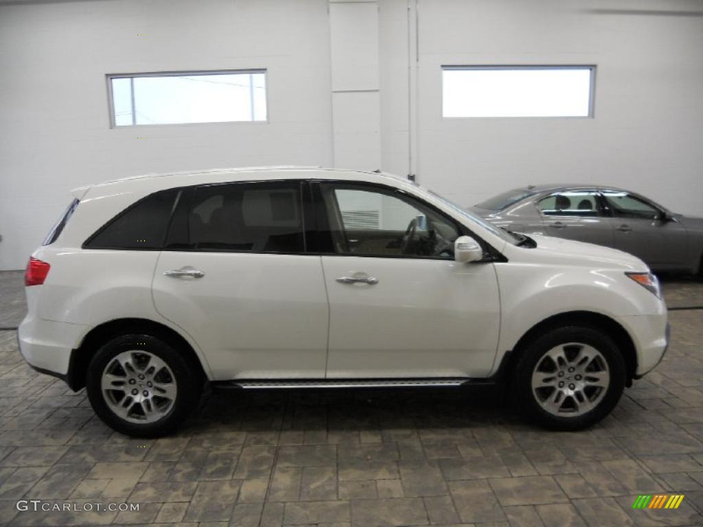 2007 MDX Technology - Aspen White Pearl / Parchment photo #4