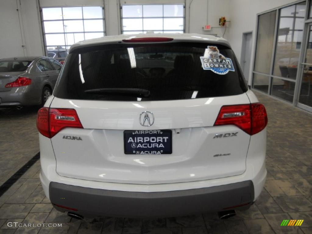 2007 MDX Technology - Aspen White Pearl / Parchment photo #6