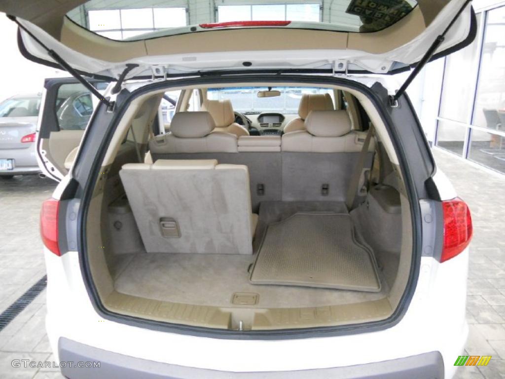 2007 MDX Technology - Aspen White Pearl / Parchment photo #11