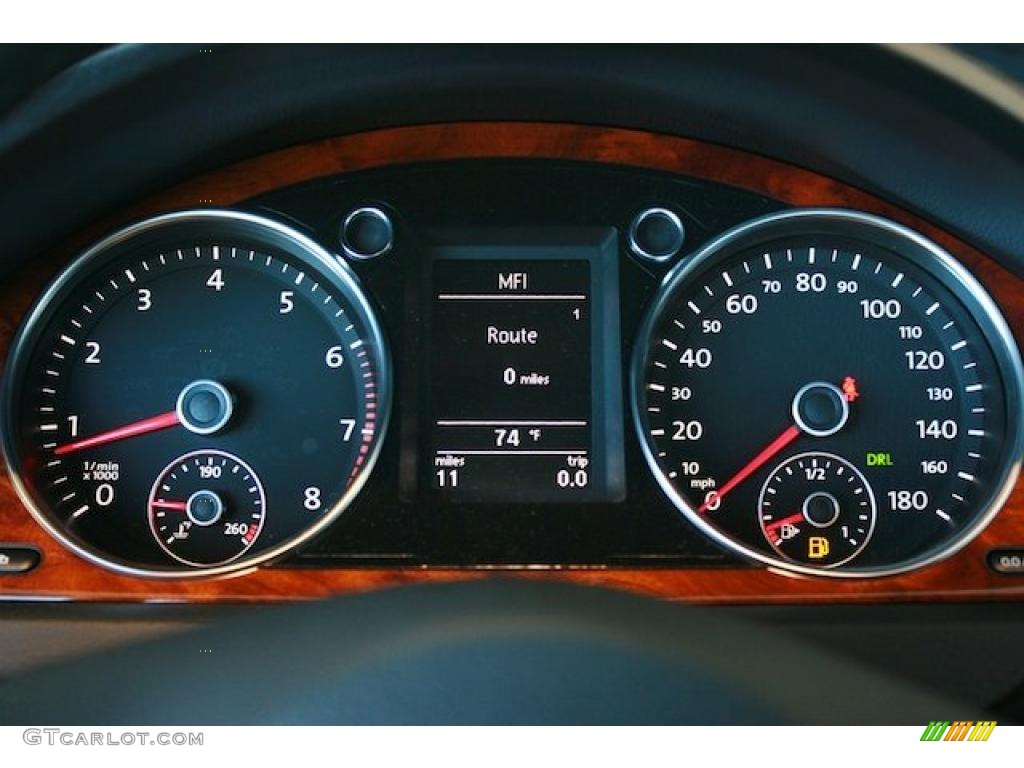 2011 Volkswagen CC Lux Plus Gauges Photo #39322481