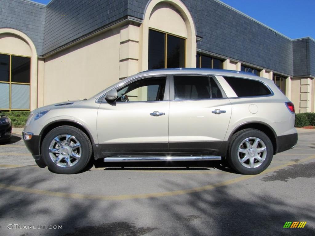 2008 Enclave CXL - Gold Mist Metallic / Ebony/Ebony photo #4