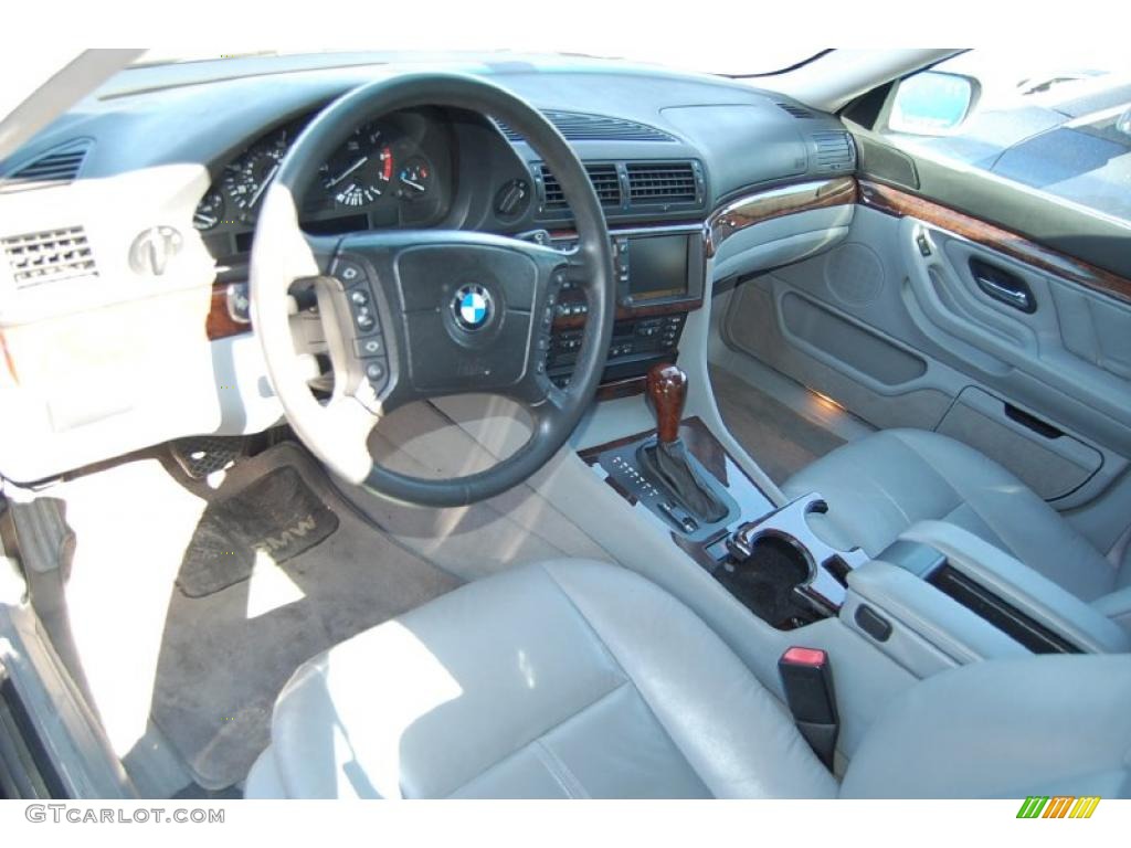 2000 7 Series 740iL Sedan - Anthracite Metallic / Grey photo #3