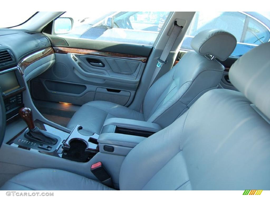 Grey Interior 2000 BMW 7 Series 740iL Sedan Photo #39327028