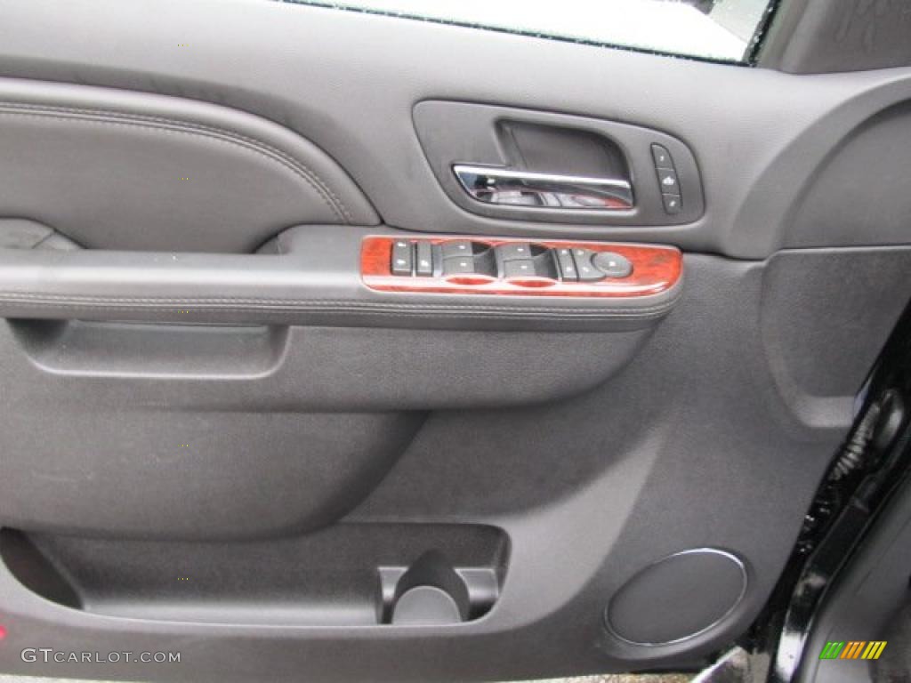 2010 Cadillac Escalade Hybrid AWD Ebony Door Panel Photo #39327324