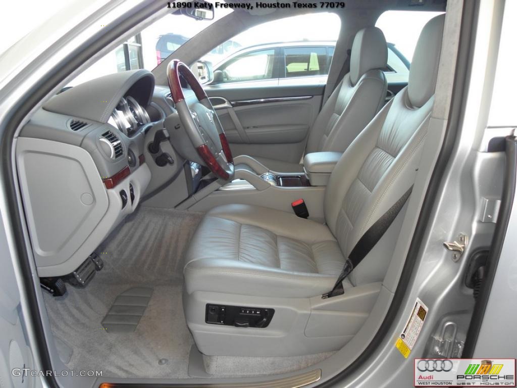 Stone/Steel Grey Interior 2008 Porsche Cayenne Turbo Photo #39327628