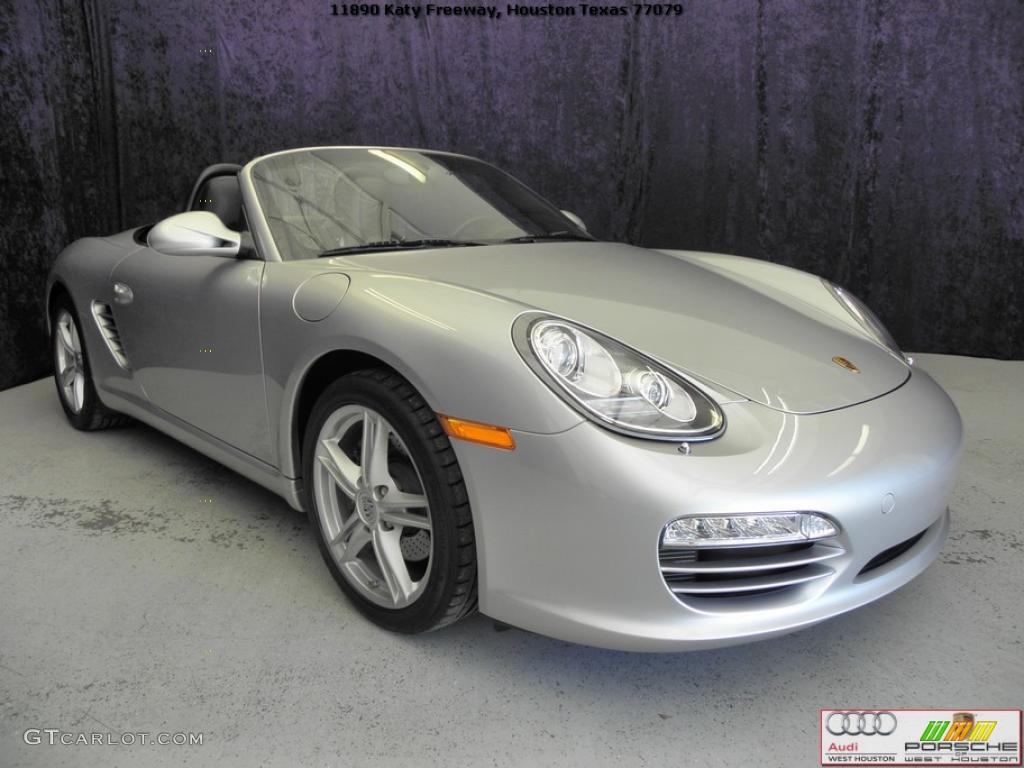 Arctic Silver Metallic 2010 Porsche Boxster Standard Boxster Model Exterior Photo #39329056