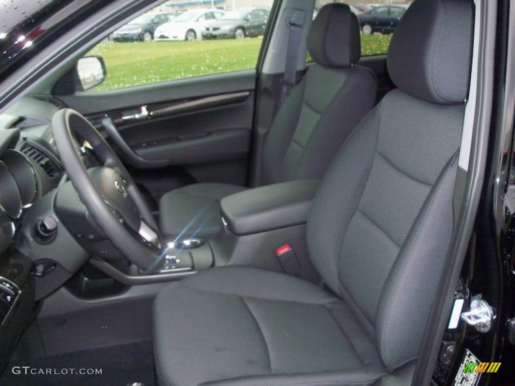 2011 Sorento LX - Ebony Black / Black photo #12