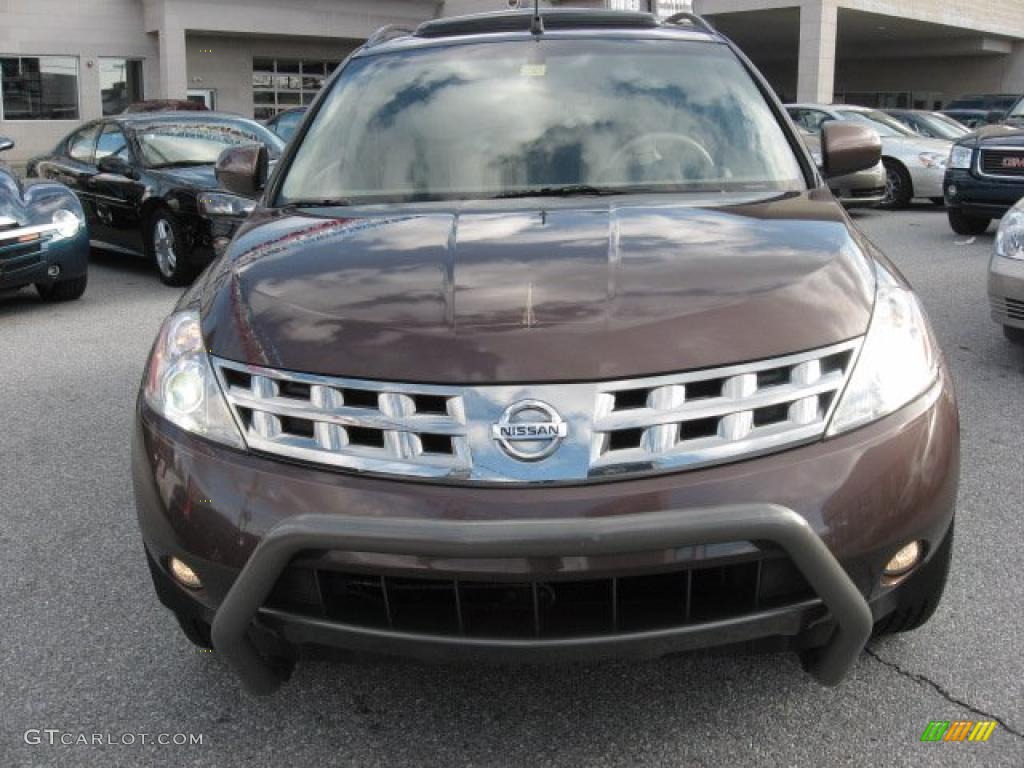 2004 Murano SE AWD - Deep Bordeaux Metallic / Cafe Latte photo #3