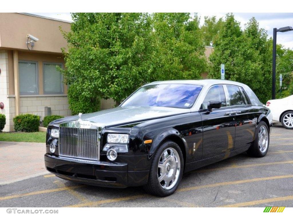 Black 2007 Rolls-Royce Phantom Standard Phantom Model Exterior Photo #39331736