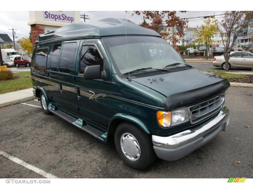 2000 E Series Van E150 Passenger Conversion - Woodland Green / Medium Parchment photo #3