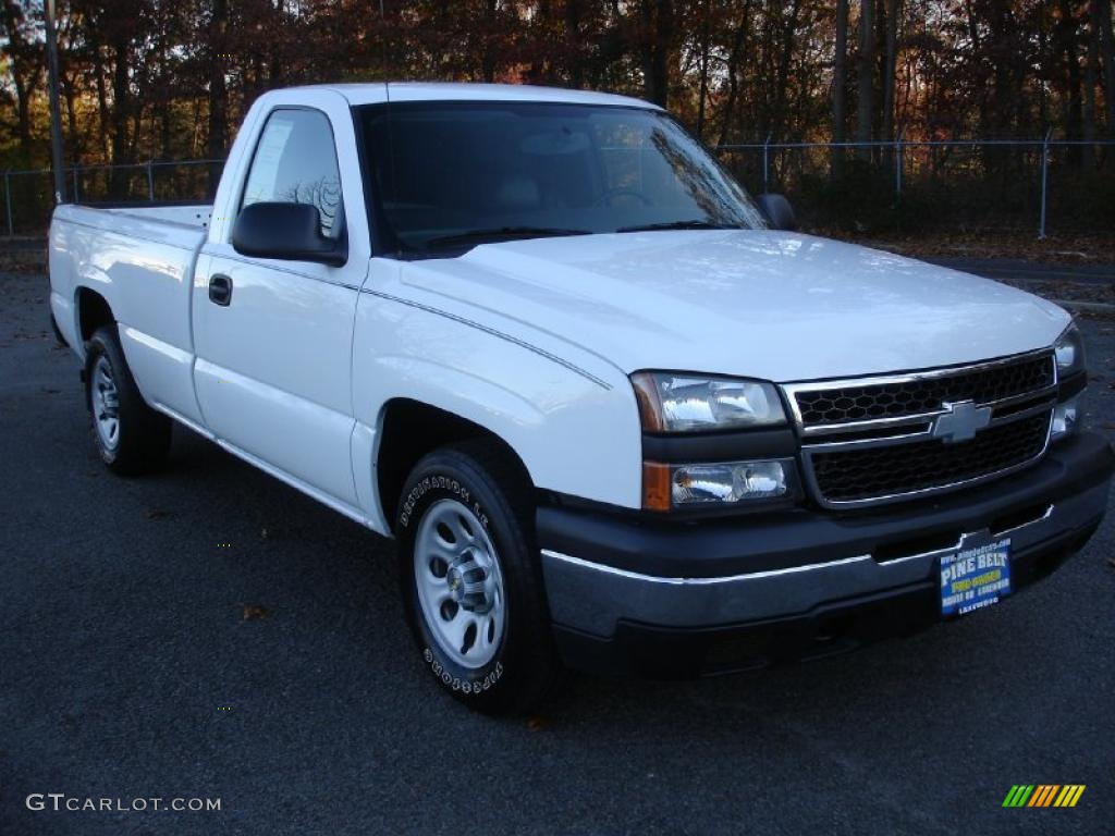 Summit White 2006 Chevrolet Silverado 1500 Work Truck Regular Cab Exterior Photo #39332044