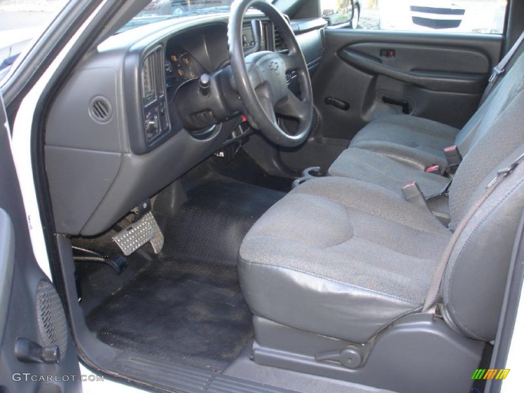 Dark Charcoal Interior 2006 Chevrolet Silverado 1500 Work Truck Regular Cab Photo #39332176