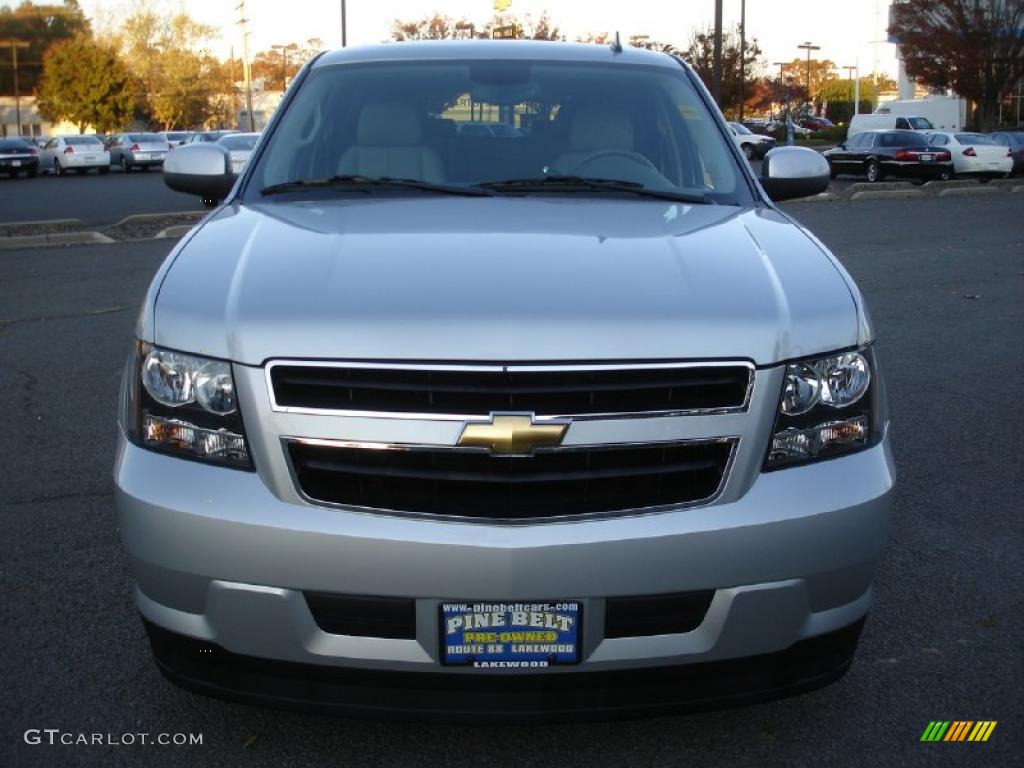 Sheer Silver Metallic 2011 Chevrolet Tahoe Hybrid 4x4 Exterior Photo #39332536