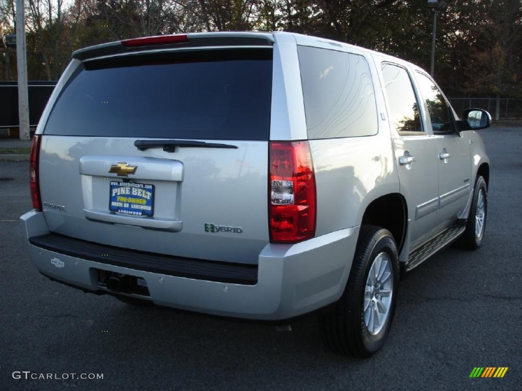 Sheer Silver Metallic 2011 Chevrolet Tahoe Hybrid 4x4 Exterior Photo #39332564
